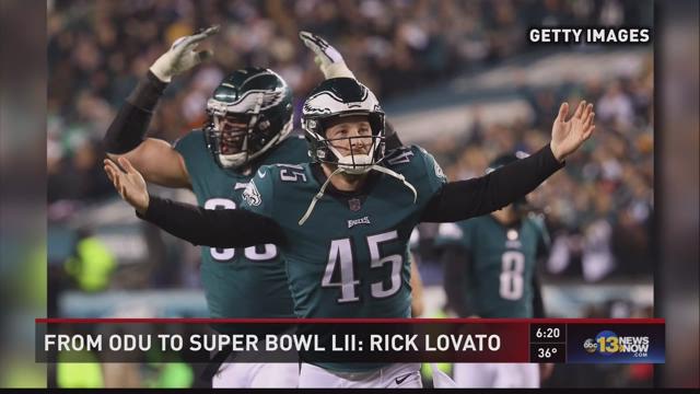 Lovato, Eagles Win Super Bowl LII - Old Dominion University